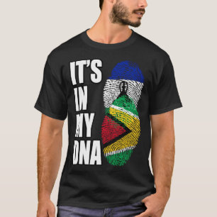 Camiseta Guyaneses Y Basotho Mezclan La Bandera Del Patrimo