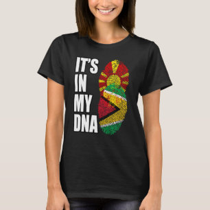 Camiseta Guyaneses Y Macedonios Mezclan Bandera Del Patrimo