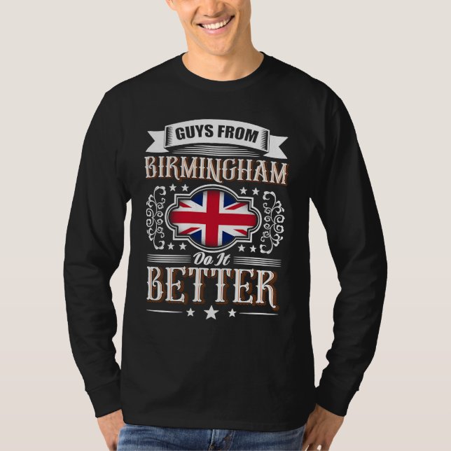 Camiseta Guys from BIRMINGHAM do it better Uk Union flag (Anverso)
