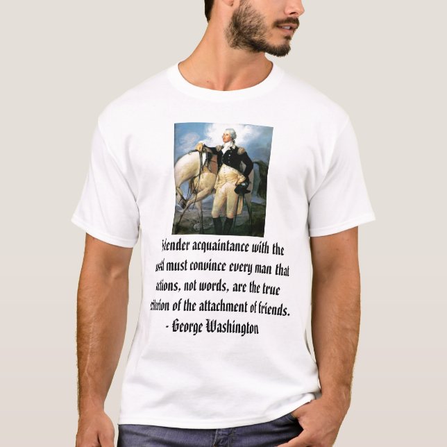Camiseta gw, George Washington - modificado para requisitos (Anverso)