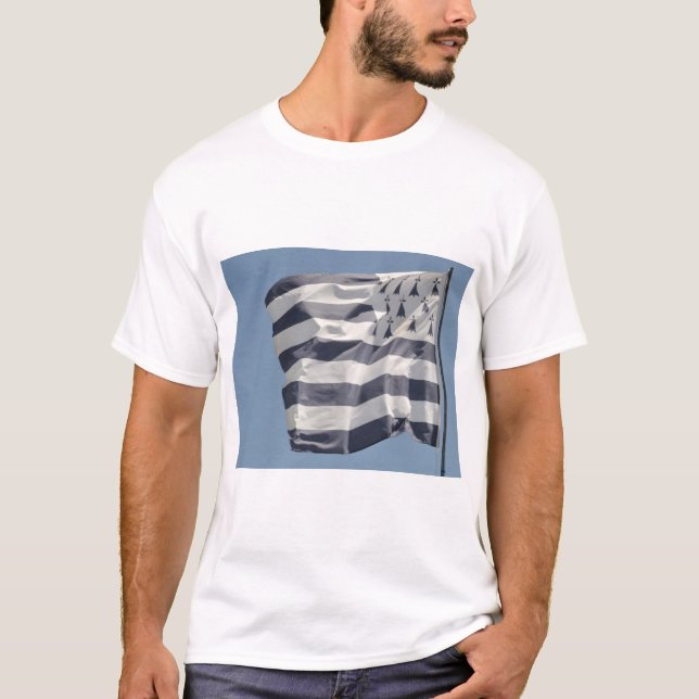 Camiseta Gwen Ha Du, drapeau breton (Anverso)