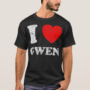Camiseta Gwen me encanta el estilo de Grunge Worn Out