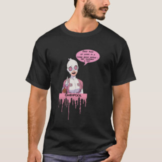Camiseta gwenpool primera regla - rosa goteo