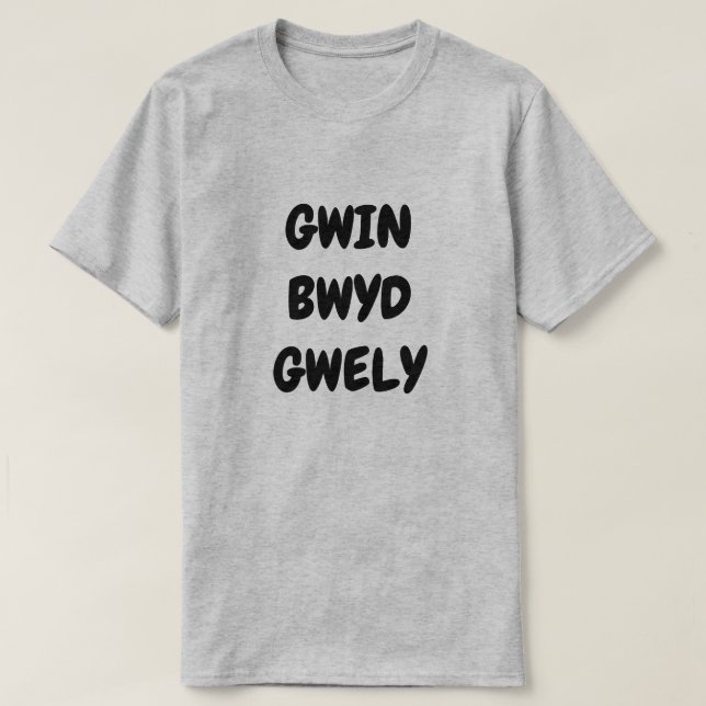 Camiseta Gwin Bwyd Gwely Vino Comida Cama (Diseño del anverso)