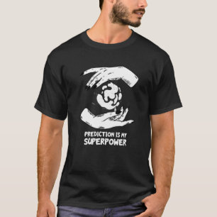 Camiseta Gy místico de la bola de cristal psíquica de la ma
