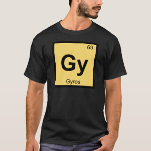 Camiseta Gy - Símbolo de la tabla periódica de Química de G