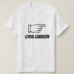 Camiseta gyda gwirion con estúpido en galés