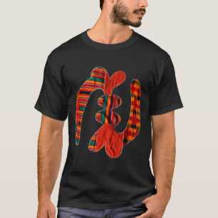 Camiseta Gye Nyame - Símbolo africano de la tela Kente de G