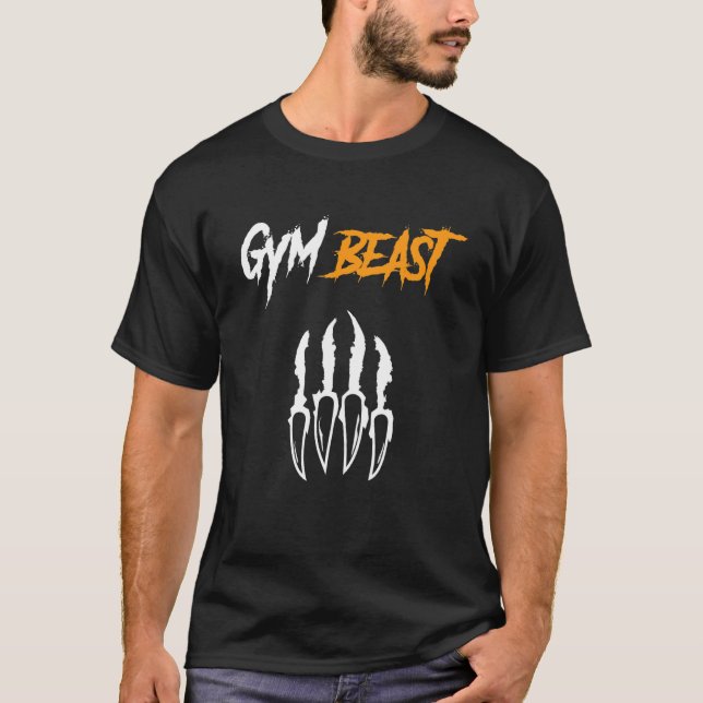 Camiseta Gym Bedybuilding Poderosos Levantamiento de peso (Anverso)