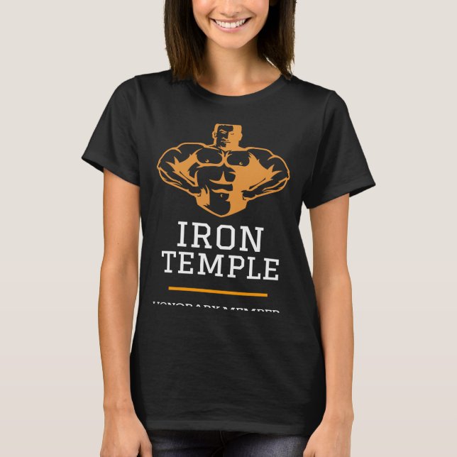 Camiseta Gym buff Ejercicio Templo de Hierro (Anverso)
