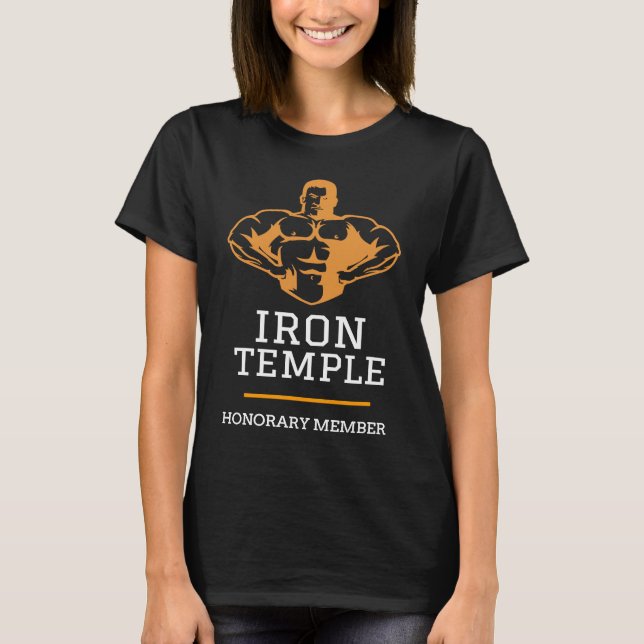 Camiseta Gym buff Ejercicio Templo de Hierro (Anverso)