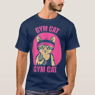 Camiseta Gym Cat Kitten Halterofilia Fitnesstraining 148