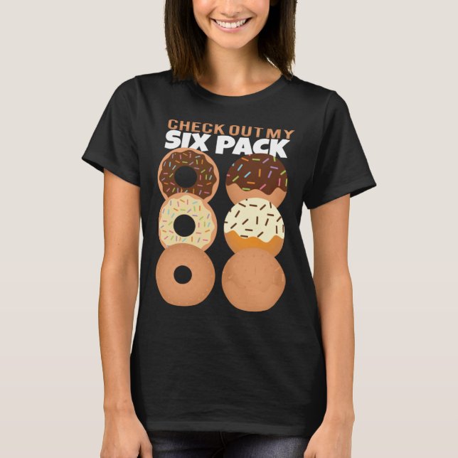 Camiseta Gym Check Out My Six Pack Donut Summer Vacation (Anverso)