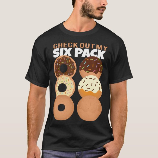 Camiseta Gym Check Out My Six Pack Donut Summer Vacation (Anverso)