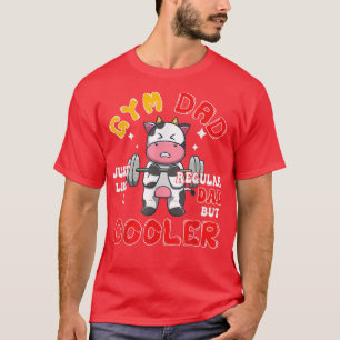 Camiseta Gym Dad Funny Definition Cooler Cow Gym Workout Lo