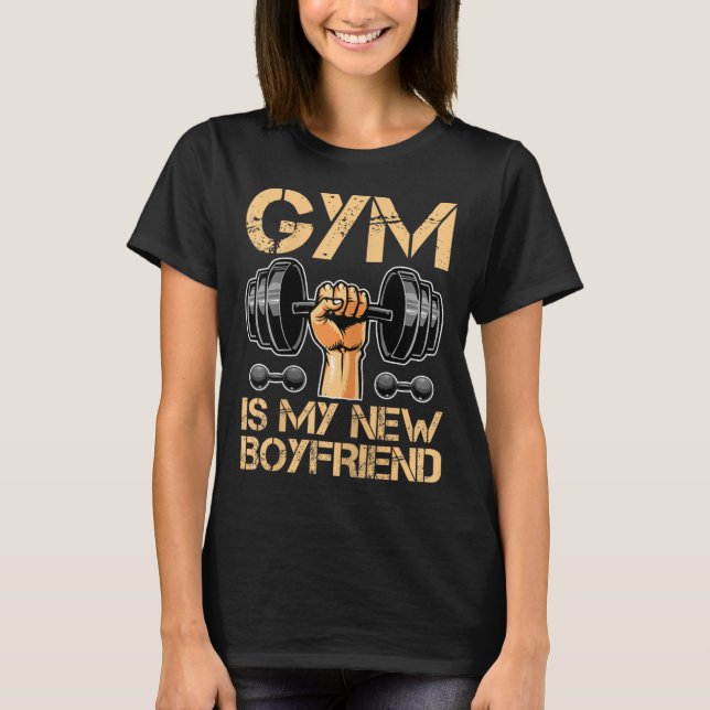 Camiseta Gym Es Mi Nueva Chica De Bodybuilding Mujer (Anverso)