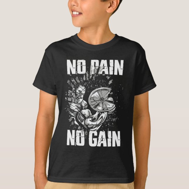 Camiseta Gym Fitness And Bodybuilding Shirts For Men No Pai (Anverso)