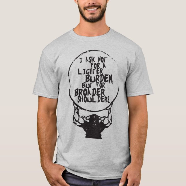Camiseta Gym Fitness Workout - Hombros más amplios (Anverso)