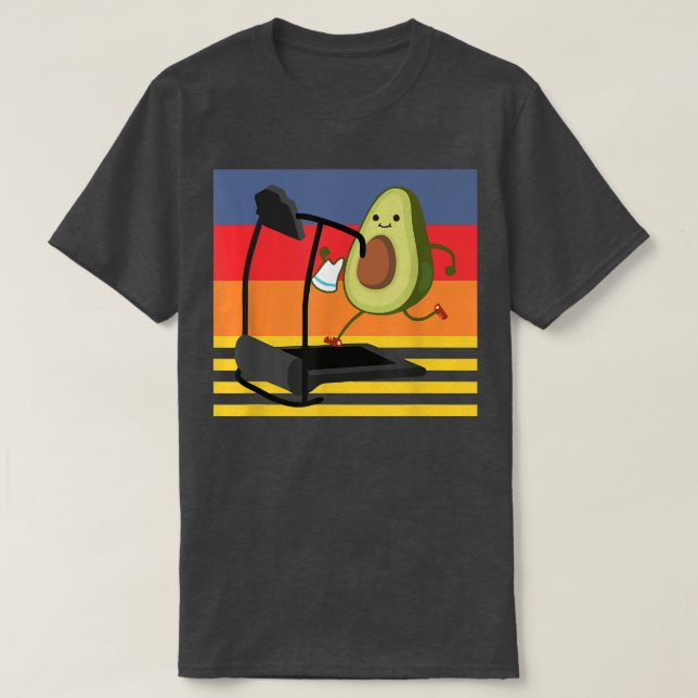Camiseta Gym Funny Aguacate, Avocardio, Funny Workout Para  (Diseño del anverso)