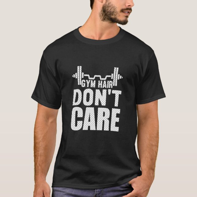 Camiseta Gym Hair Don't Care Workout  1 (Anverso)