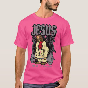 Camiseta Gym Jesus Worlds Mejor Muerte de Crimen Cristiano