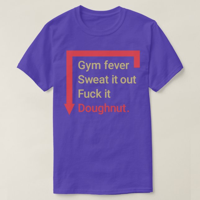 Camiseta Gym junkie (Diseño del anverso)