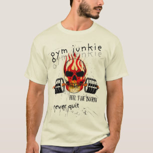 Camiseta Gym Junkie: Entrenando Camisas Tee