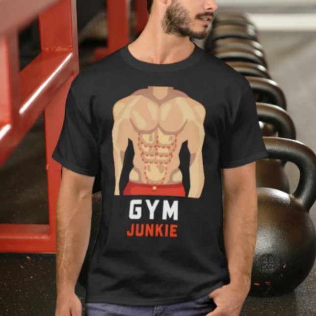 Camiseta Gym Junkie: Ilusión corporal apropiada (Subido por el creador)