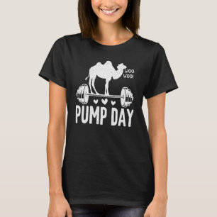 Camiseta Gym Pump Day Camping Fitness Barbell Hombres Mujer