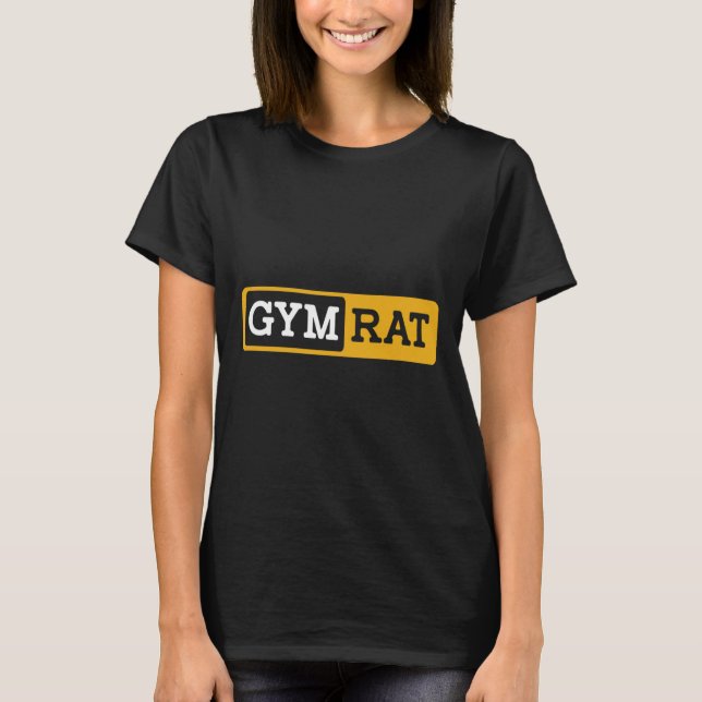 Camiseta Gym Rat Bodybuilding Workout Bodybuilder (Anverso)