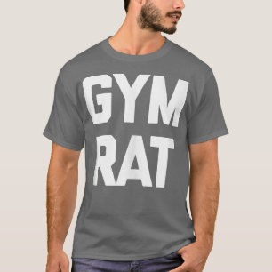 Camiseta Gym Rat divertido entrenamiento de musculación de