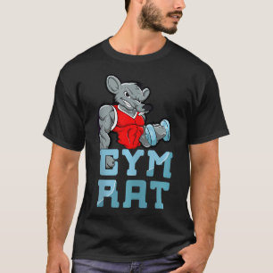Camiseta Gym Rat Fitness Bodybuilding Ejercicio Musculares