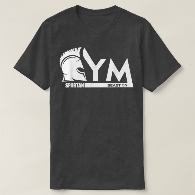 Camiseta Gym Spartan Beast En Gym Motivation Fitness Say (Diseño del anverso)