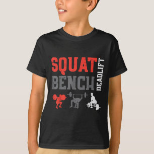 Camiseta Gym Squat Bench Deadlift Power Fitness