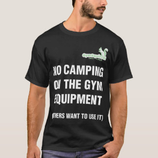 Camiseta Gym Squirrel No Camping Letras blancas