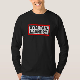 Camiseta Gym Tan Lavandería Fitness Ejercicio de entrenamie