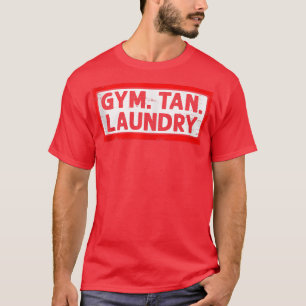 Camiseta Gym Tan Lavandería Fitness Ejercicio de entrenamie
