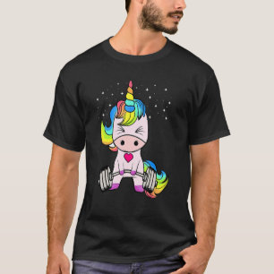Camiseta Gym Unicorn Workout Deadrising Levantamiento de pe