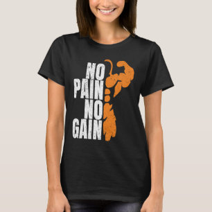 Camiseta Gym Workout Bodybuilding Tees No Dolor No Ganancia