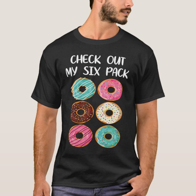 Camiseta Gym Workout Check Out My Six Pack Donut (Anverso)