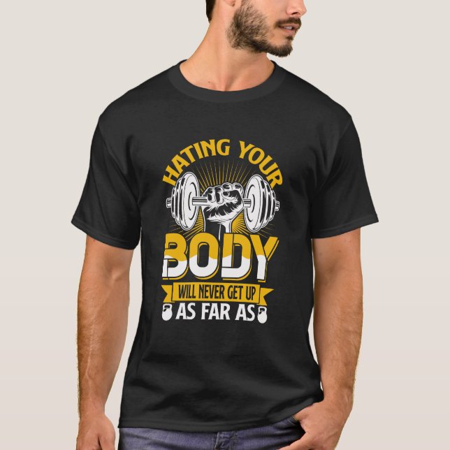 Camiseta Gym workout exercise body (Anverso)