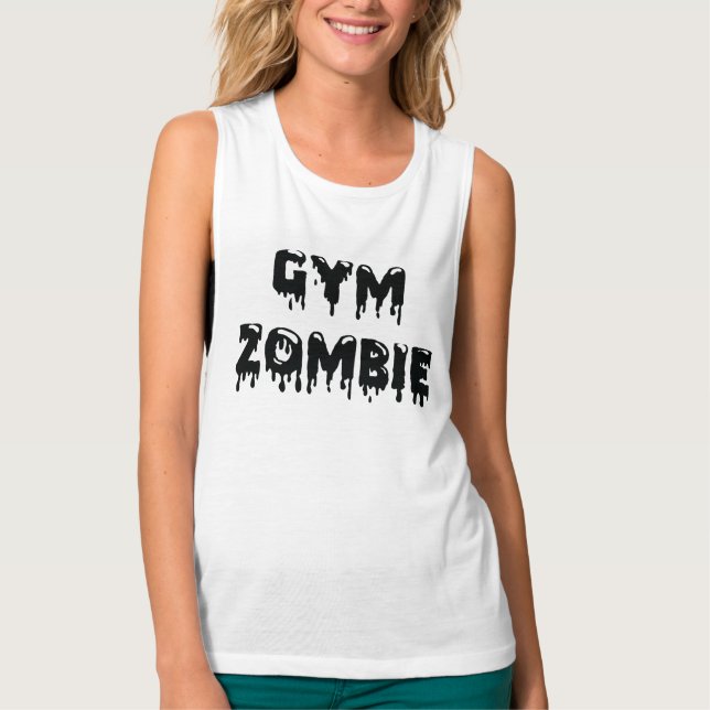 Camiseta Gym Zombie Muscular Tank (Anverso)