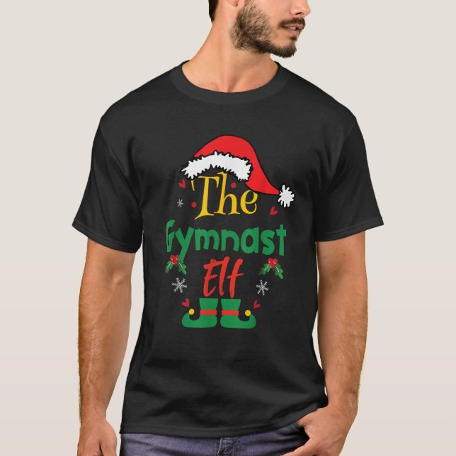 Camiseta Gymnast Elf Xmas Group Navidades que coinciden con (Anverso)
