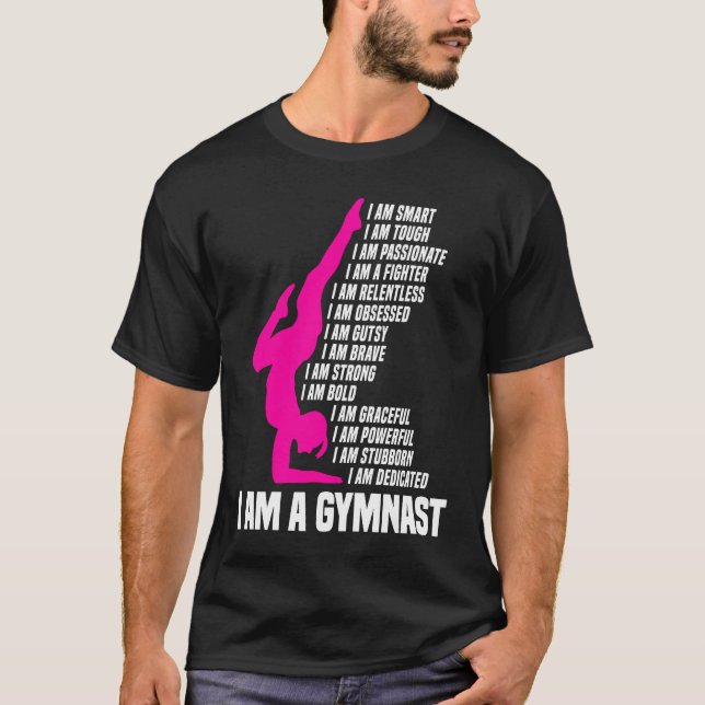 Camiseta Gymnastic  I Am A Gymnast I Am Smart Gymnastics Gi (Anverso)