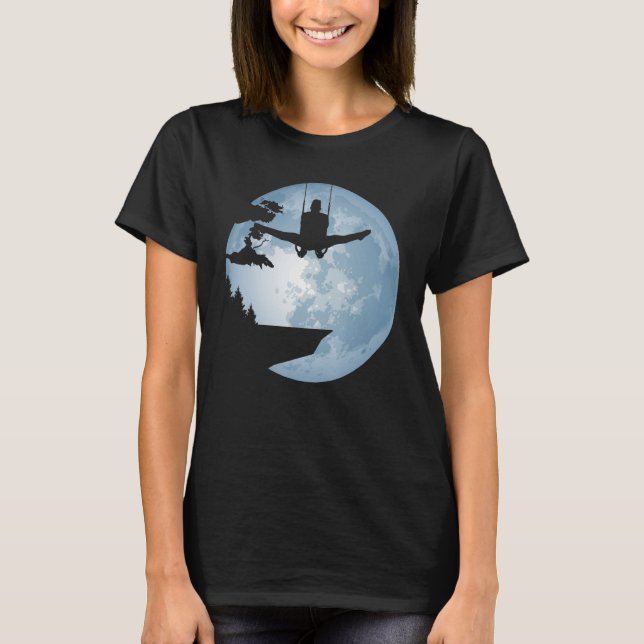 Camiseta Gymnastics in front of Full Moon Silhouette Gymnas (Anverso)