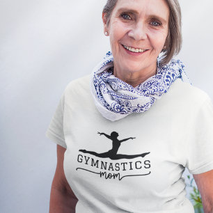 Camiseta Gymnastics Mom Acrobatic Typography