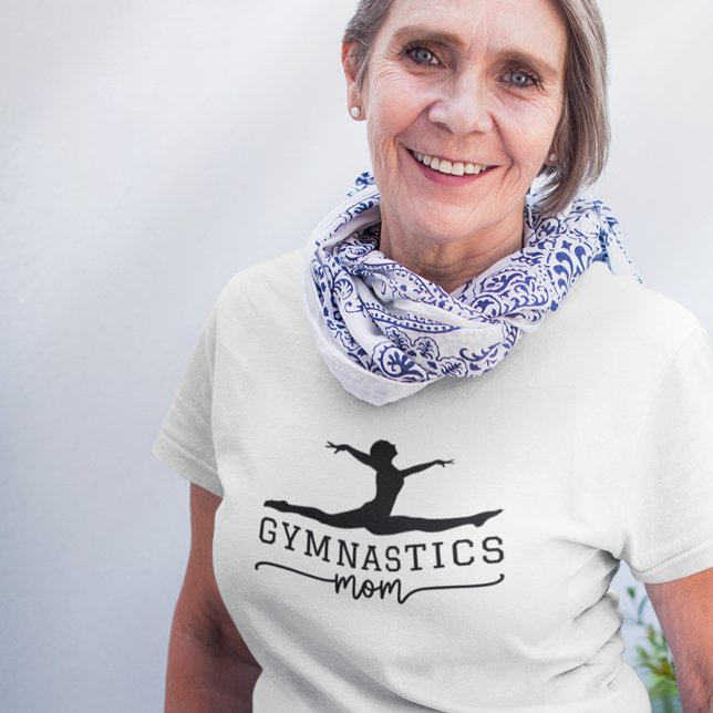 Camiseta Gymnastics Mom Acrobatic Typography (Subido por el creador)