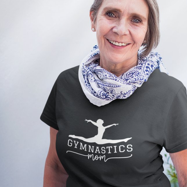 Camiseta Gymnastics Mom Acrobatic Typography (Subido por el creador)