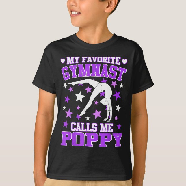 Camiseta Gymnastics My Favorite Gymnast Calls Me Ppy  (Anverso)