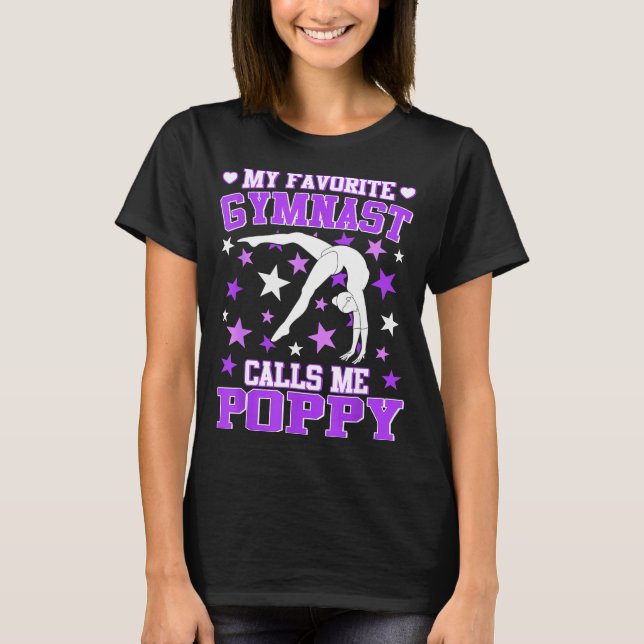 Camiseta Gymnastics My Favorite Gymnast Calls Me Ppy  (Anverso)